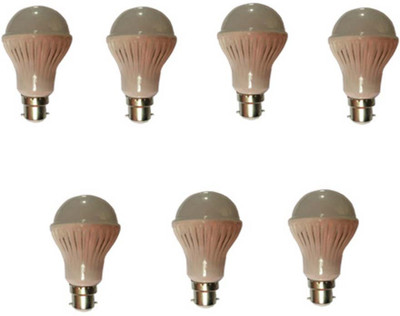 

Galaxy 5 W Standard B22 LED Bulb(White, Pack of 7)