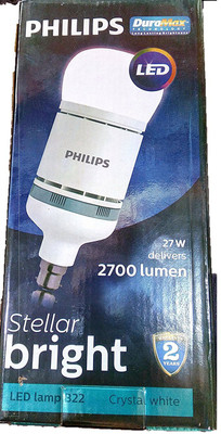 Philips 27 W Standard B22 LED Bulb(White)