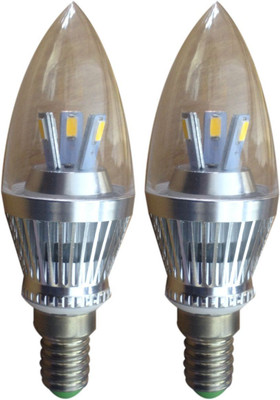 

LIGHTRON 3 W Candle B22 LED Bulb(White, Pack of 2)