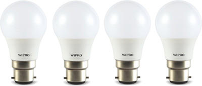 

Wipro 3 W Standard B22 LED Bulb(White, Pack of 04)