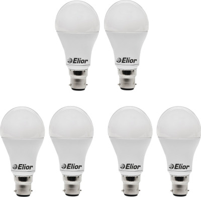 Elior Solutions 5 W Standard B22 LED Bulb(White, Pack of 6)