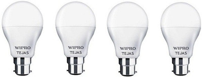 

Wipro 9 W Standard B22 LED Bulb(White, Pack of 04)
