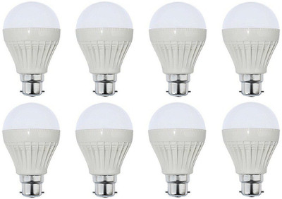 

Parax 9 W Standard B22 LED Bulb(White, Pack of 8)