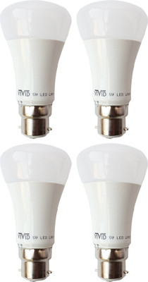 

Vivid 5 W Standard B22 LED Bulb(White, Pack of 4)