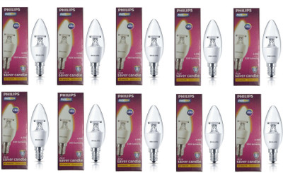 

Philips 4.5 W Candle E14 LED Bulb(Yellow, Pack of 10)