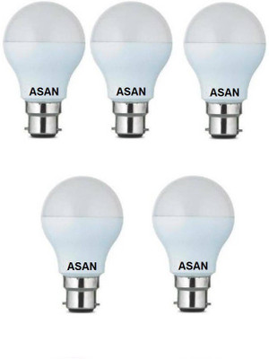 

ASAN 7 W Standard B22 LED Bulb(White, Pack of 5)