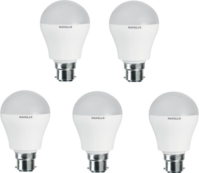 Havells 5 W Standard B22 LED Bulb(White, Pack of 5)