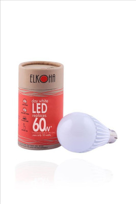 Elkoha 10 W Standard B22 LED Bulb(White)