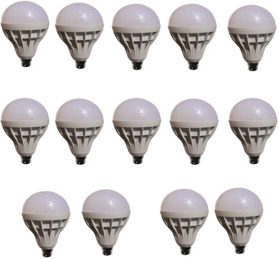 

Galaxy 15 W Standard B22 LED Bulb(White, Pack of 14)