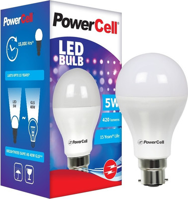 

Power Cell 5 W Standard LED Bulb(White)