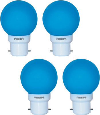 

Philips 0.5 W Standard B22, E27 LED Bulb(Blue, Pack of 4)