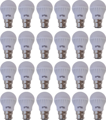 

Marshal Gold 3 W Standard B22 LED Bulb(White, Pack of 24)