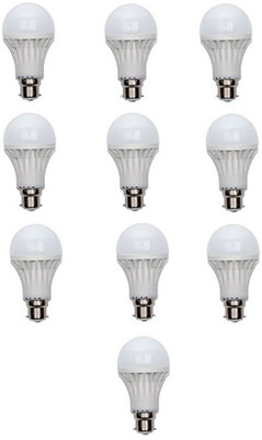 Home Delight 3 W Standard B22 LED Bulb(White, Pack of 10)