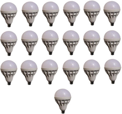 

Galaxy 15 W Standard B22 LED Bulb(White, Pack of 19)