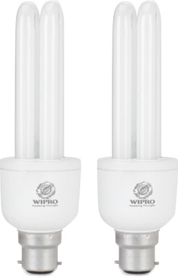 Wipro 15 W B22 CFL Bulb(White, Pack of 2) available at flipkart for Rs.329