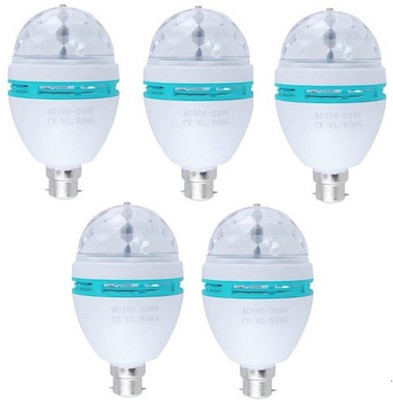 

A To Z Traders 3 W Standard B22 LED Bulb(Red, Green, Blue, Pack of 5)