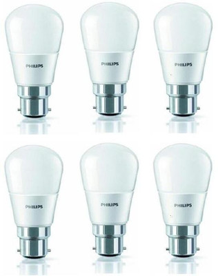 

Philips 4 W Standard B22 LED Bulb(White, Pack of 6)