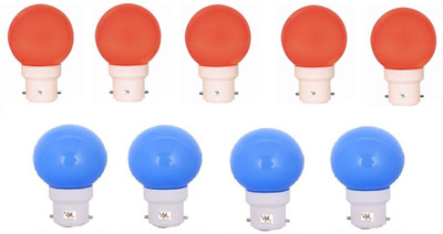 

VPL India 0.5 W Standard B22 LED Bulb(Multicolor, Pack of 9)