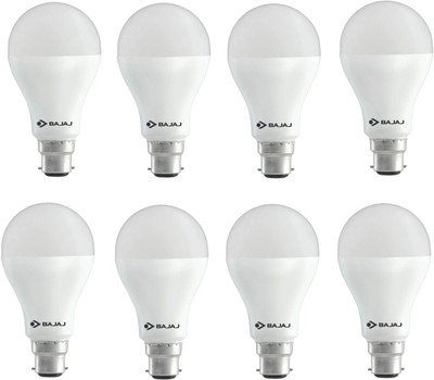 

Bajaj 12 W Round B22 LED Bulb(White, Pack of 8)