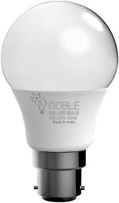 

Noble 5 W Standard B22 LED Bulb(White)