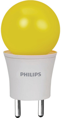 PHILIPS 0.5 W Basic Standard 2 Pin LED Bulb(Yellow)