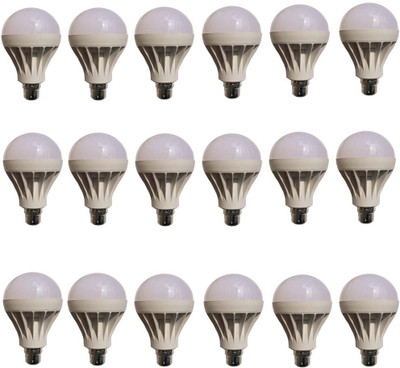 

Galaxy 12 W Standard B22 LED Bulb(White, Pack of 18)