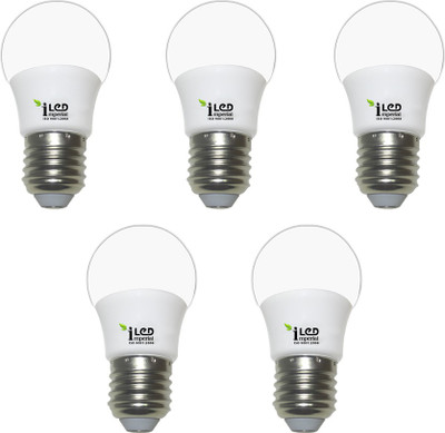 

Imperial 3 W Standard E27 LED Bulb(White, Pack of 5)