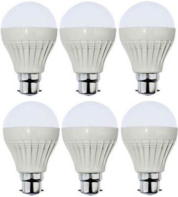 

VRCT 3 W Standard B22 LED Bulb(White, Pack of 6)