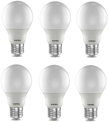 Wipro 9 W Basic Standard E27 LED Bulb(White, Pack of 6)