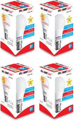 

Moserbaer 9 W Spiral B22 LED Bulb(White, Pack of 4)