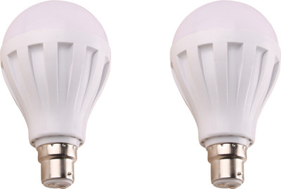 

Luments 9 W Standard B22 LED Bulb(White, Pack of 2)
