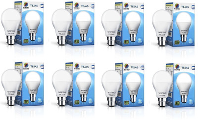 

Wipro 7 W Standard B22 LED Bulb(White, Pack of 08)