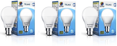 

Wipro 7 W Standard B22 LED Bulb(White, Pack of 03)