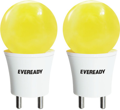

Eveready 0.5 W Standard Plug & Play LED Bulb(Yellow, Pack of 2)