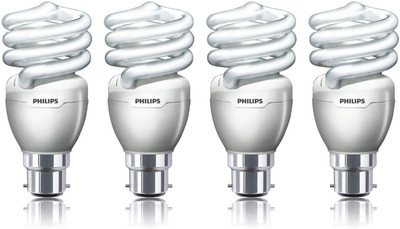 

Philips 20 W Standard B22 CFL Bulb(White, Pack of 4)