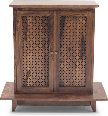 

Urban Ladder Devoto Cosed Prayer Solid Wood Free Standing Cabinet(Finish Color - Teak)