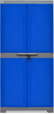 Nilkamal Freedom Mini Medium (FMM) Plastic Free Standing Cabinet(Finish Color - Deep Blue & Grey)