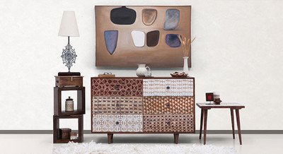 

Urban Ladder Emaada Solid Wood Free Standing Chest of Drawers(Finish Color - Teak)