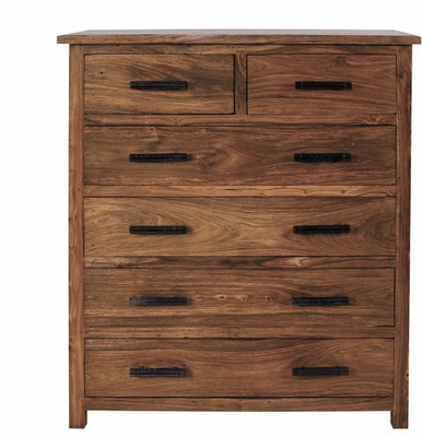 The Attic Sheesham Wood Solid Wood Free Standing Chest of Drawers(Finish Color - Honey)