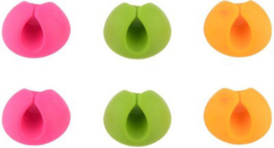 

Lowprice Online 6 PCS Plastic Silicone Standard Cable Tie(Multicolor Pack of 6)