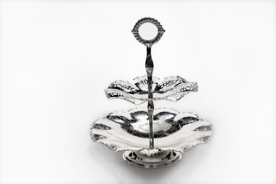 

Queen Anne 2 Layer Silver Plated Cake Server(Pack of 1)