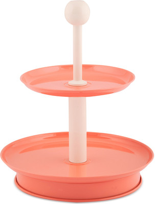 

Elan Two Tier Stand Steel Cake Server(Orange, Pack of 1)