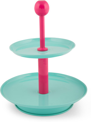 

Elan Two Tier Stand Steel Cake Server(Pink, Pack of 1)