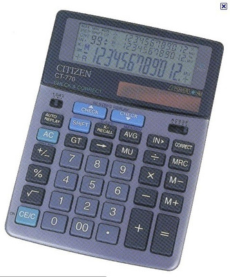 

Citizen CT-770II CT-770 Basic Calculator(12 Digit)