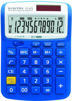 

Caltrix CT-472 CT-472 Basic Calculator(12 Digit), Blue