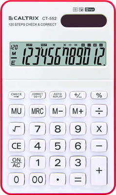 

Caltrix CT-552 CT-552 Basic Calculator(12 Digit), Pink