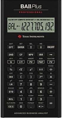 TEXAS INSTRUMENTS BA II Plus Professional BA II Plus Professional Financial  Calculator(10 Digit)