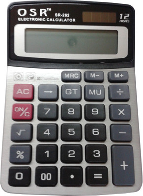

OSR SR-262 SR-262 Basic Calculator(12 Digit), Grey