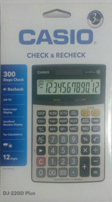 

Casio DJ- 220D Plus Basic Calculator(12 Digit)