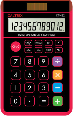 

Caltrix CT-482 CT-482 Basic Calculator(12 Digit), Pink